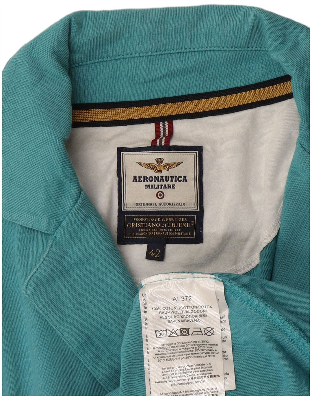 Женский пиджак Aeronautica Militare на 2 пуговицах IT 42, средний синий хлопок