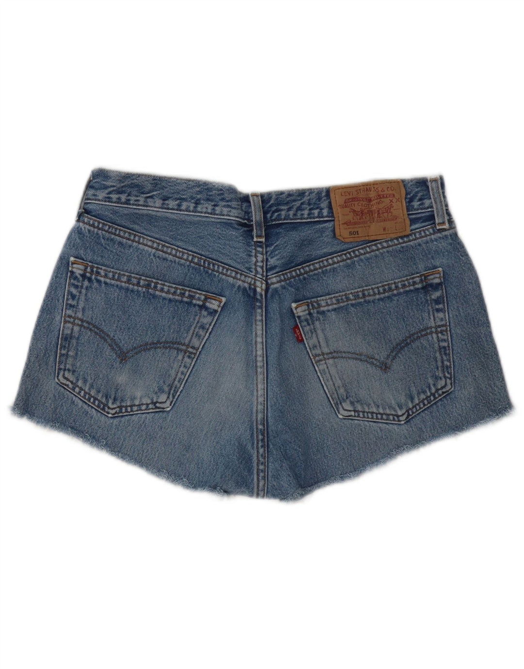 Женские джинсовые шорты Levi's 501 W32, большие синие, хлопок
