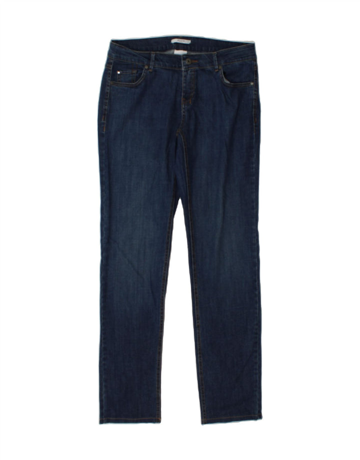EMME Womens Straight Jeans UK 14 Medium  W30 L33 Blue Cotton Vintage Emme and Second-Hand Emme from Messina Hembry 
