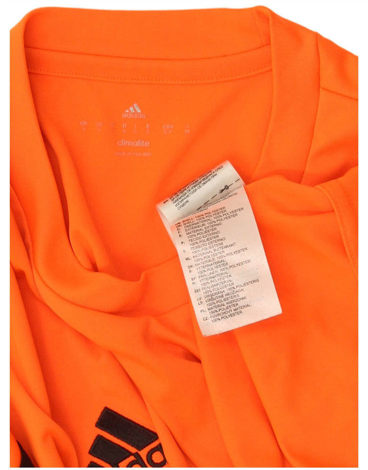 Мужская футболка ADIDAS Climalite, маленький оранжевый полиэстер