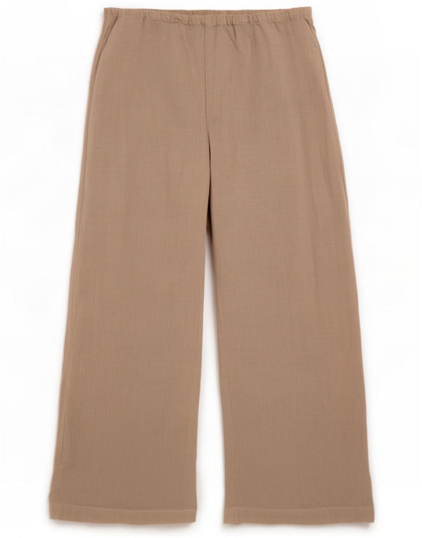 Женские повседневные брюки с широкими штанинами Hobbs UK 16, большие W34 L30, бежевый лен