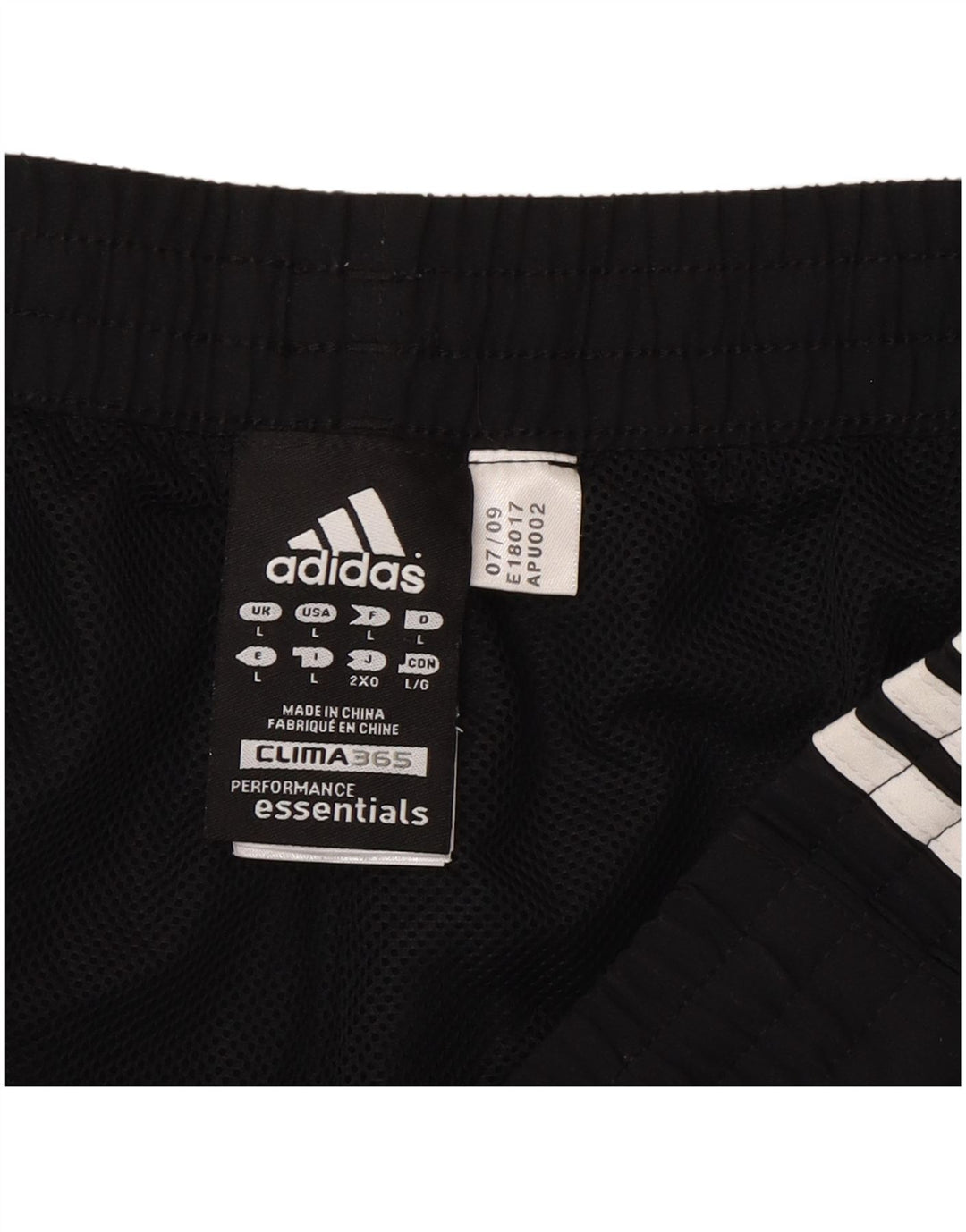 Мужские спортивные шорты Adidas, большие черные спортивные шорты из полиэстера