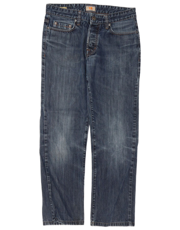 Мужские прямые джинсы Hugo Boss W32 L30 синие