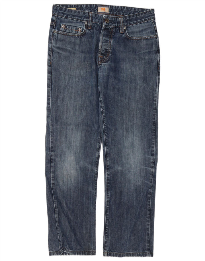 Мужские прямые джинсы Hugo Boss W32 L30 синие