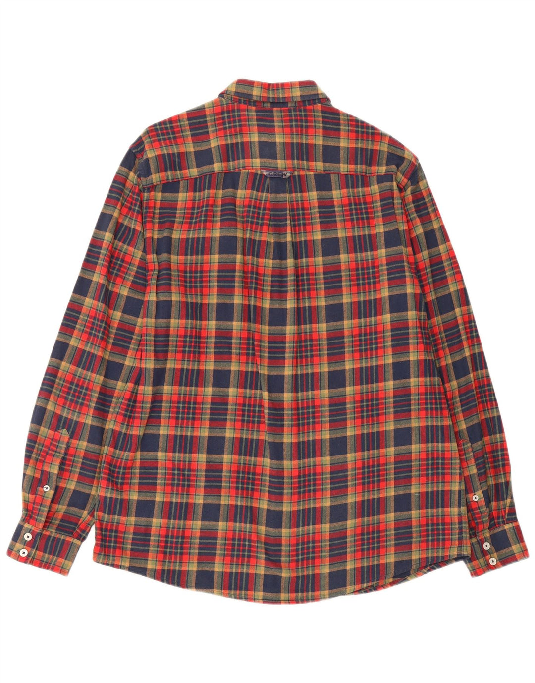 Crew Clothing Мужская фланелевая рубашка классического кроя в большую разноцветную клетку