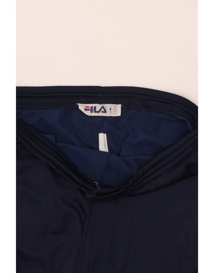 FILA Mens Tracksuit Trousers Large  Navy Blue Vintage Fila and Second-Hand Fila from Messina Hembry 
