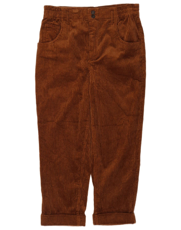 Zara Womens Crop Corduroy Trousers Medium W28 L24 Brown