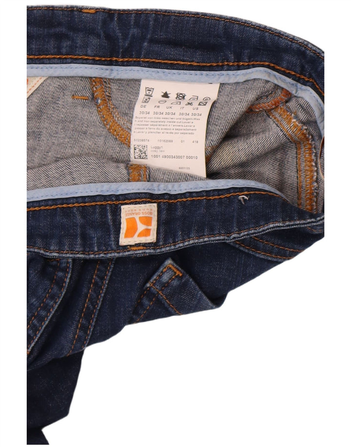 Женские узкие джинсы Hugo Boss W30 L27, темно-синий, хлопок