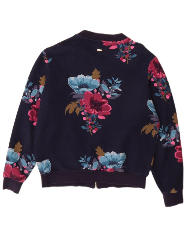 Женский спортивный костюм Joules UK 12, средний темно-синий с цветочным принтом, полиэстер
