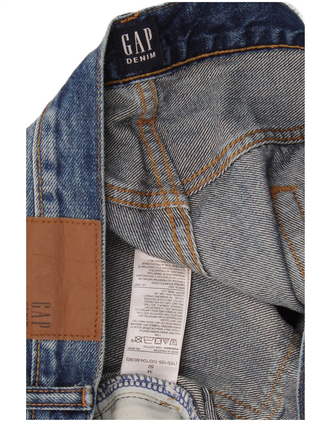 Мужские джинсовые шорты Gap W34, большие синие, хлопок