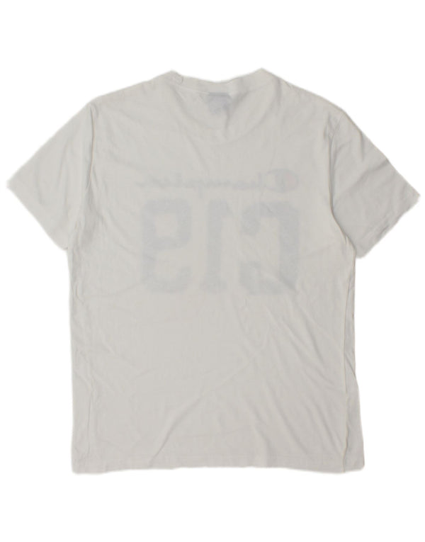 Мужская футболка с рисунком CHAMPION, средний белый