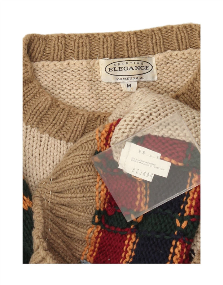 Элегантный мужской свитер с круглым вырезом, средний разноцветный свитер, новинка