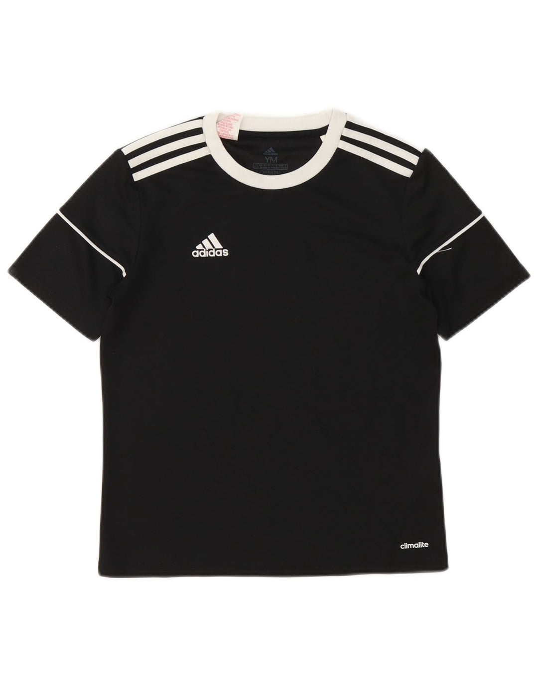 Футболка Adidas Climalite для мальчиков, топ 11–12 лет, средний черный полиэстер