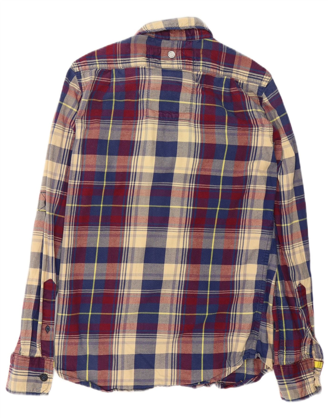 Мужская фланелевая рубашка Superdry, маленькая разноцветная клетка, хлопок