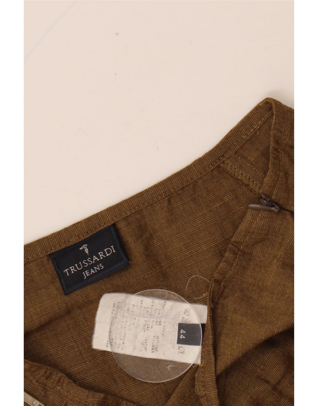 TRUSSARDI Юбка-трапеция женская IT 44 Medium W29 Коричневая Вискоза