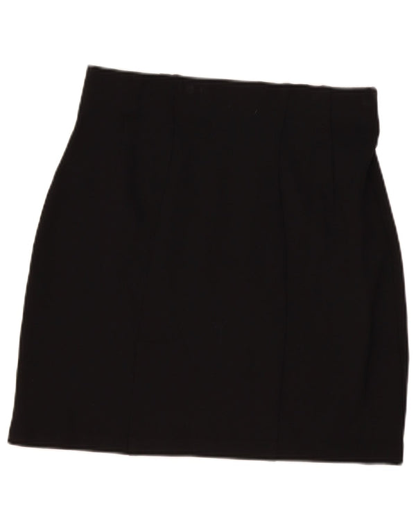 Женская мини-юбка Marks & Spencer UK 12 Medium W30 Черная вискоза