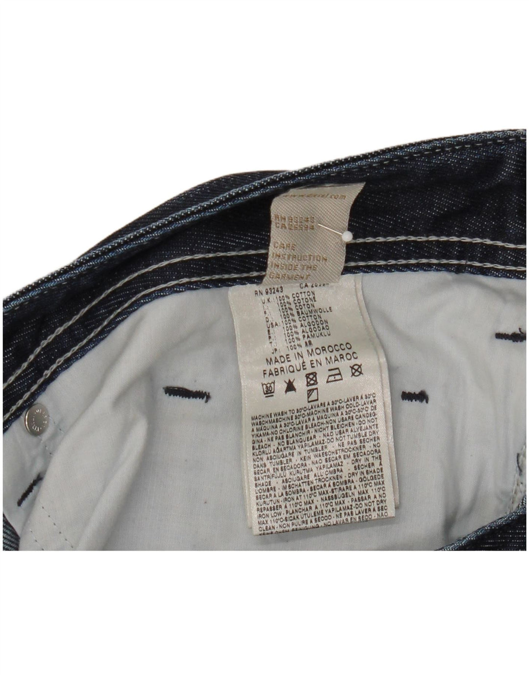 Diesel Mens Ruky Regular Bootcut Jeans W34 L32 Navy Blue Cotton