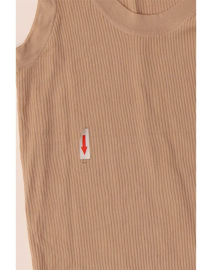 Женский жилет Zara Top UK 8, маленький, бежевый, вискоза