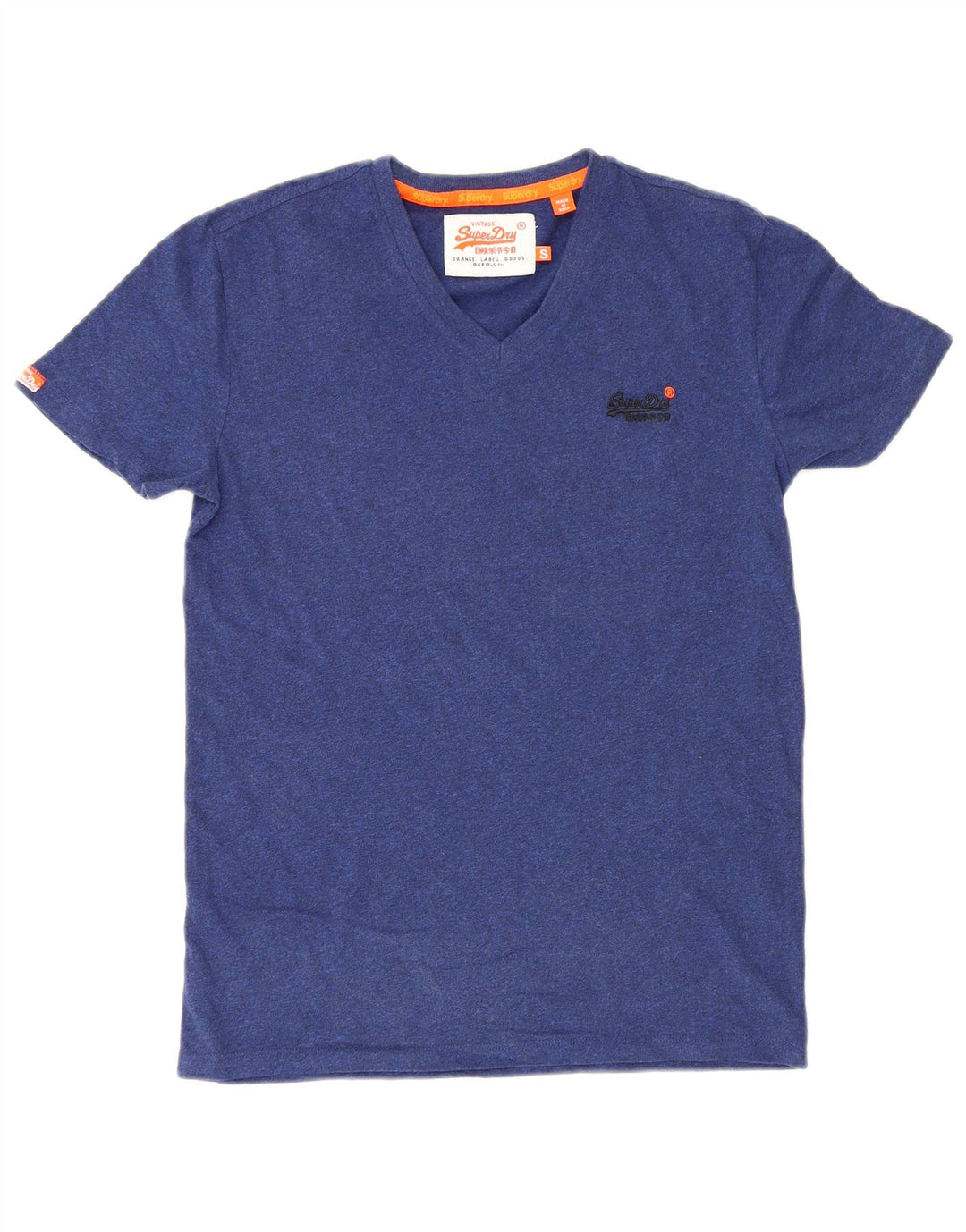 Мужская футболка Superdry, маленькая, темно-синяя, хлопковая