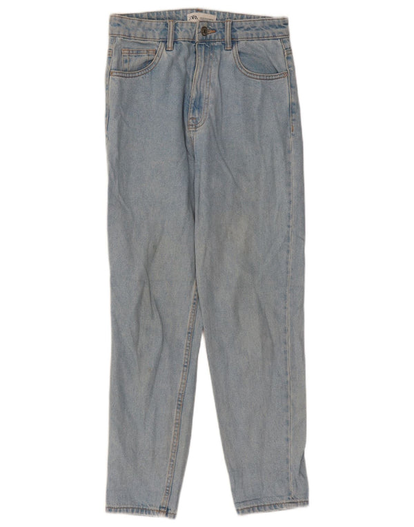 Женские зауженные джинсы Zara EU 36 XS W26 L27, синие, хлопок