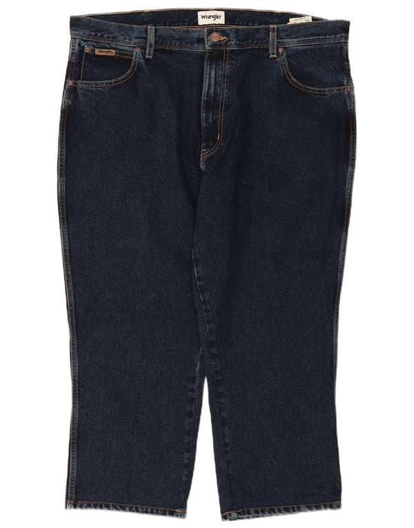 Мужские прямые джинсы WRANGLER Texas Capri W42 L24, темно-синий хлопок