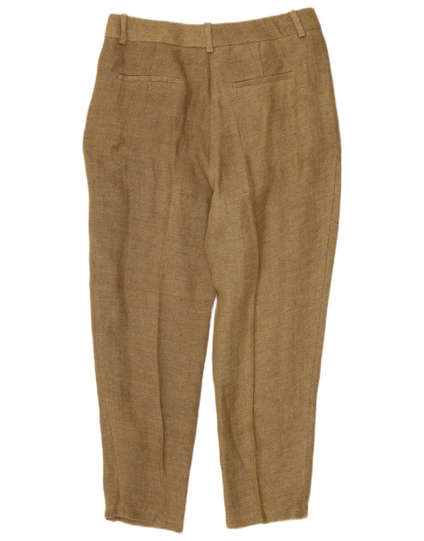 Женские брюки-чиносы Massimo Dutti с высокой талией EU 40 Medium W30 L26 Коричневые