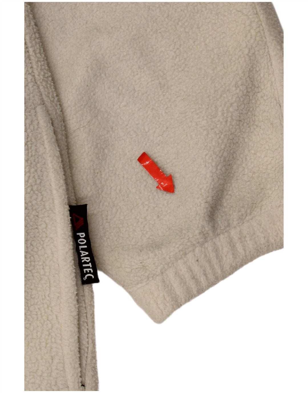 Мужской флисовый джемпер с воротником на молнии Aesse среднего размера, белый с жаккардовым узором