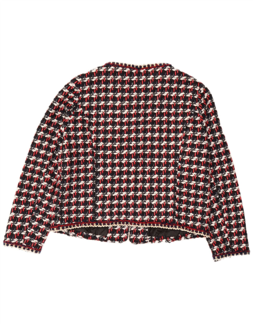 Женский пиджак Zara UK 16, большая разноцветная клетка