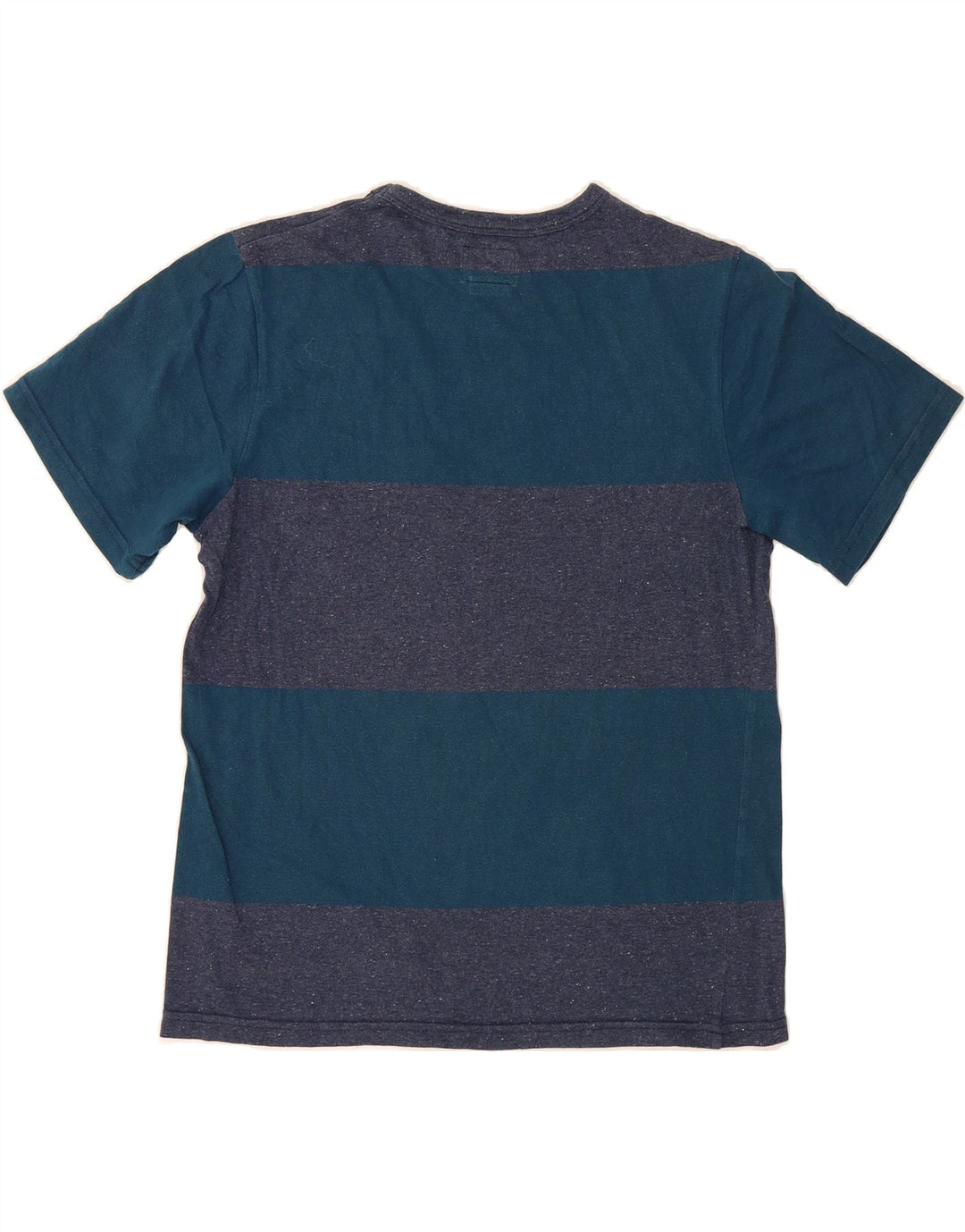 VANS Womens T-Shirt Top UK 12 Medium Blue Colourblock Cotton Vintage Vans and Second-Hand Vans from Messina Hembry 