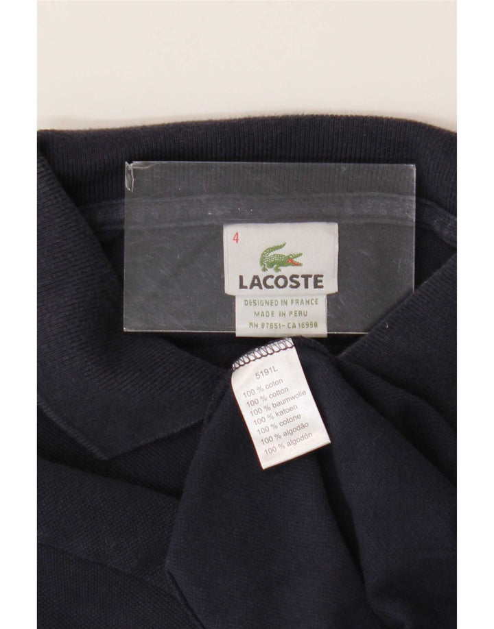 Мужская рубашка-поло Lacoste, размер 4, средний темно-синий, хлопок