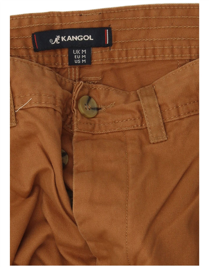 Kangol Мужские шорты чинос среднего размера W34 Коричневые хлопковые
