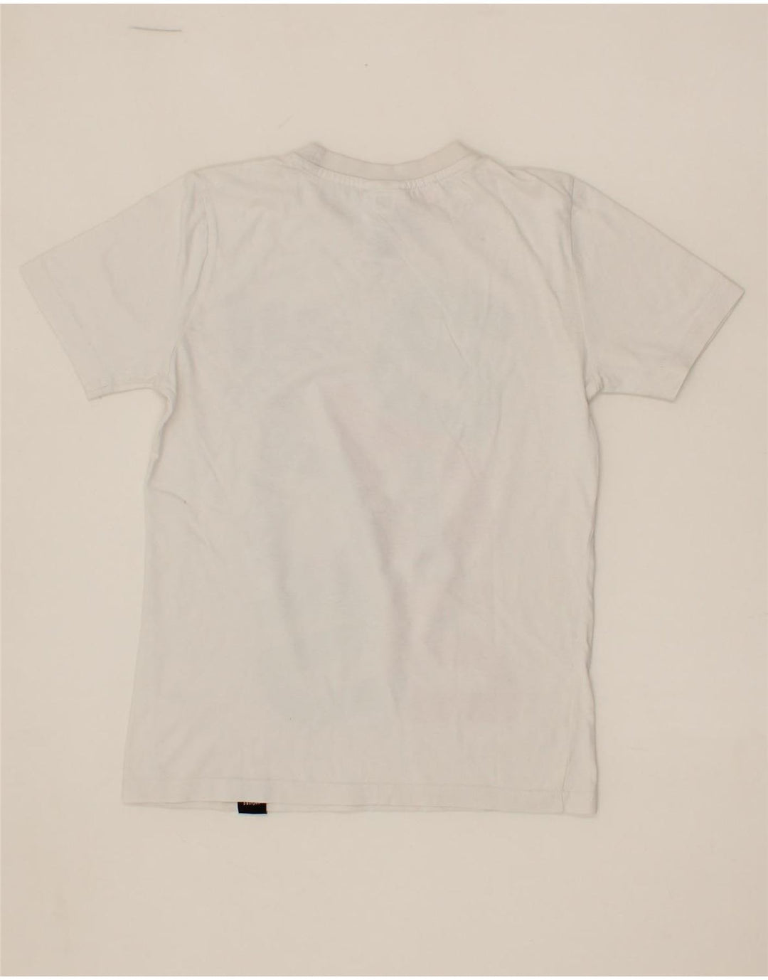 ADIDAS Boys Graphic T-Shirt Top 9-10 Years White Vintage Adidas and Second-Hand Adidas from Messina Hembry 