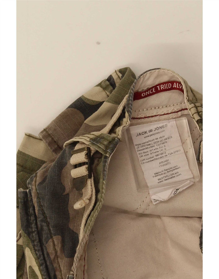 Jack & Jones Мужские шорты карго маленькие W28 хаки камуфляж