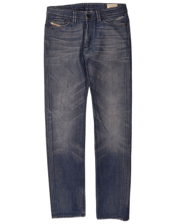 Мужские зауженные джинсы Diesel Keever W31 L34, синий хлопок