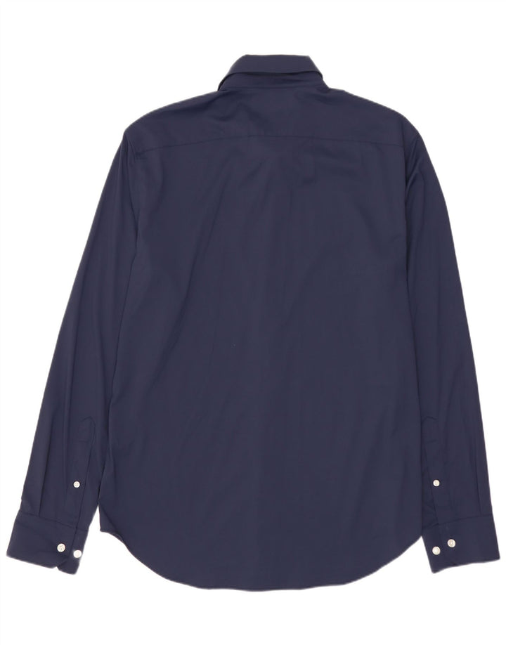 BONOBOS Мужская рубашка приталенного кроя, средний темно-синий нейлон