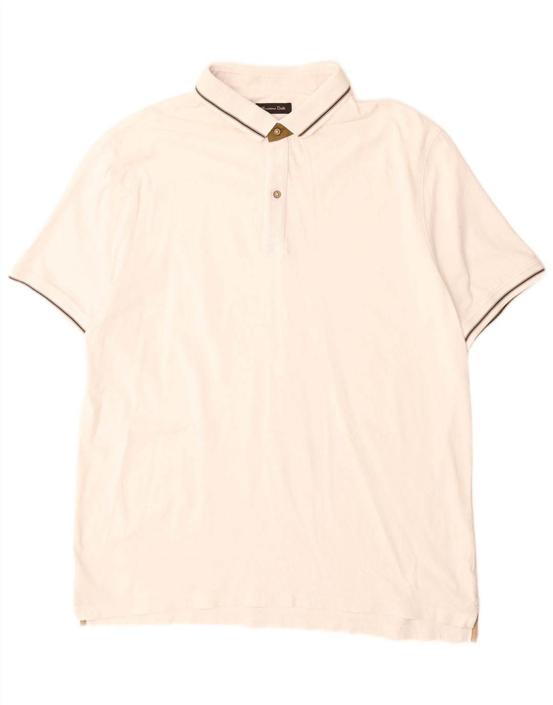 Мужская рубашка-поло Massimo Dutti 2XL Off White