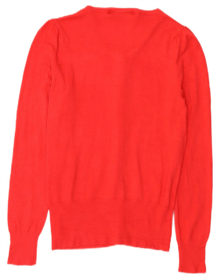 Женский кардиган Marks & Spencer UK 8, маленький, красный, вискоза