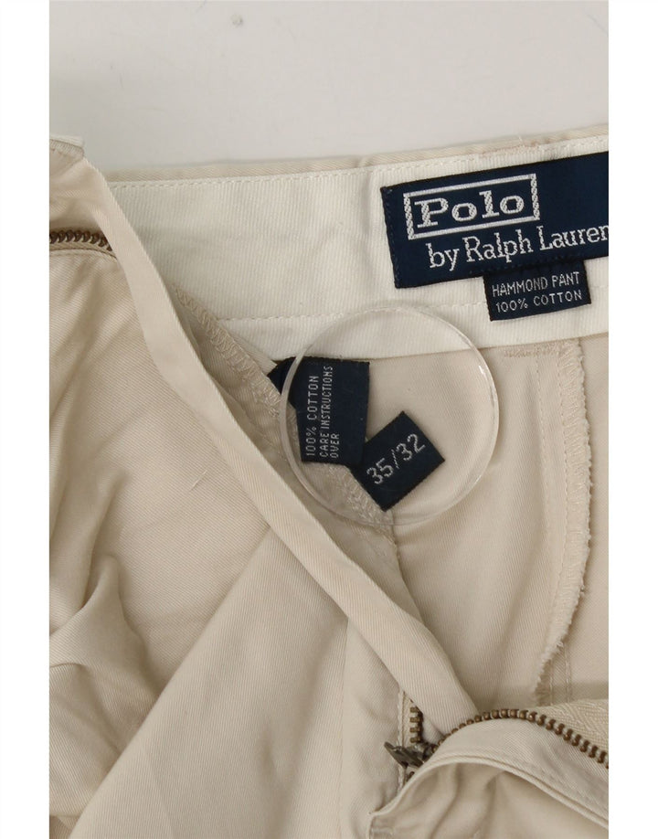 Мужские брюки чинос POLO RALPH LAUREN W35 L32 Off Белый хлопок