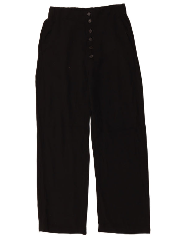 Женские прямые брюки чинос с высокой талией ZARA, маленькие W26 L28, черные