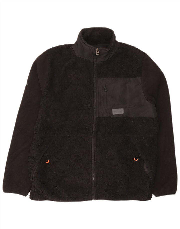 Мужская флисовая куртка Superdry UK 44 2XL, черный полиэстер