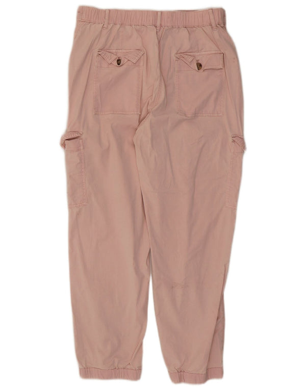 Женские укороченные брюки карго Marks & Spencer UK 12 Medium W30 L26 Розовые