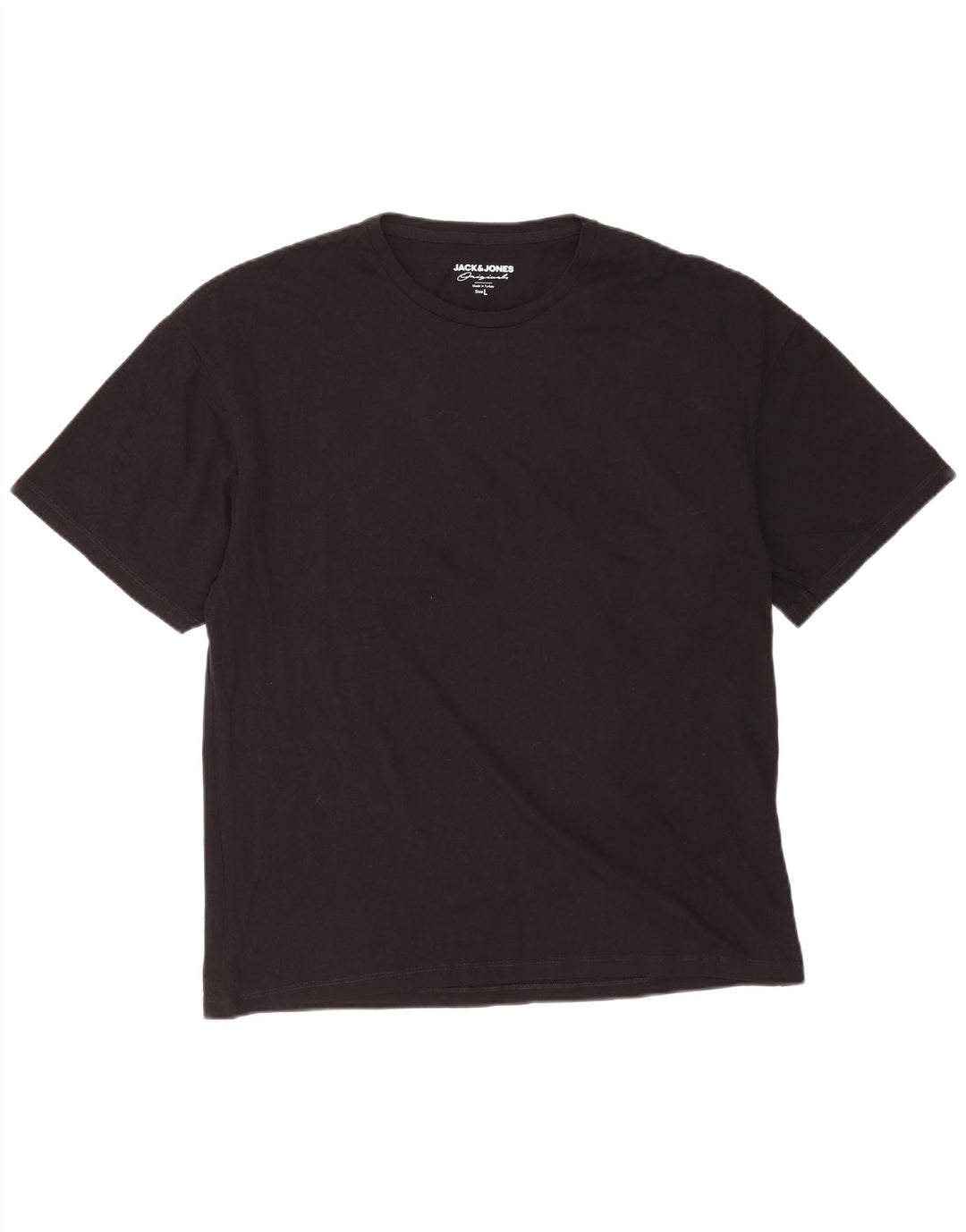 Мужская футболка с рисунком Jack & Jones, большая черная