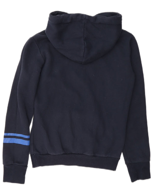 Женский джемпер с капюшоном Superdry Oversized с рисунком UK 6 XS, темно-синий, хлопок
