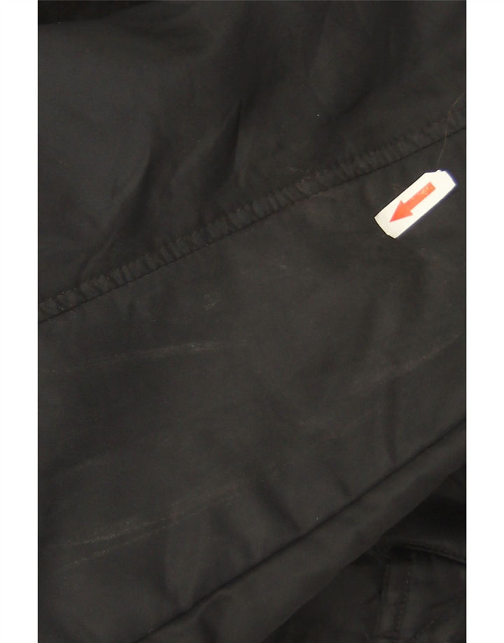 Женский укороченный бомбер Zara UK 16, большой черный нейлон