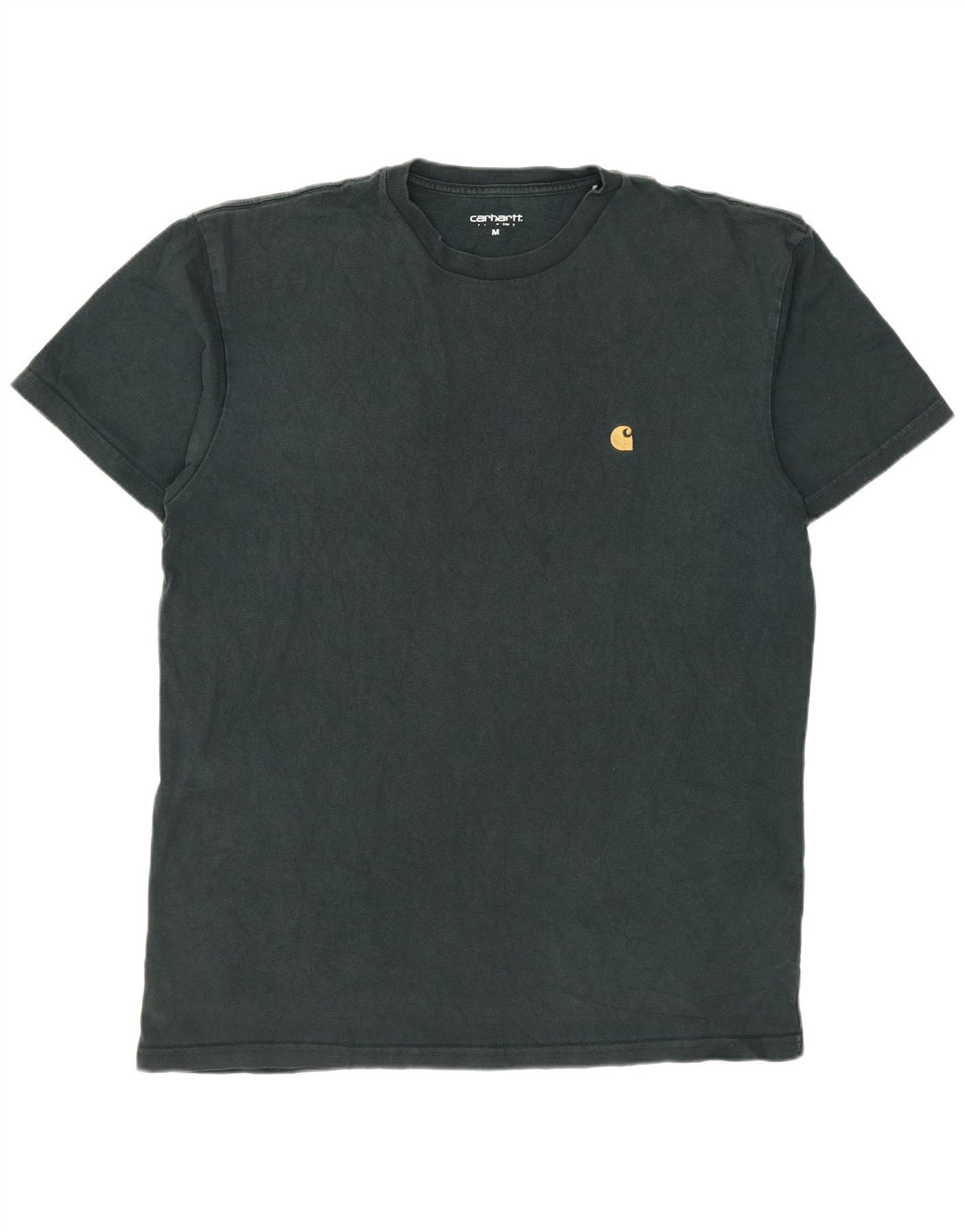 CARHARTT Мужская футболка из хлопка среднего размера зеленого цвета