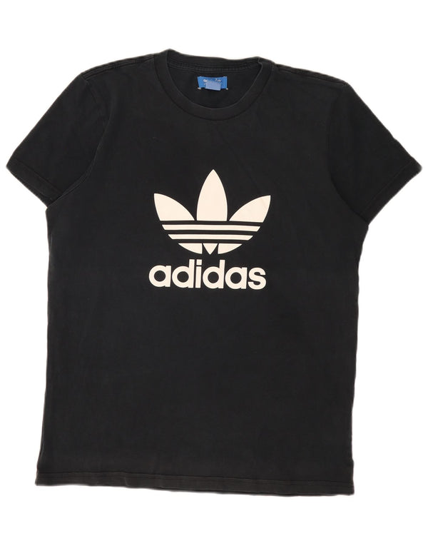 Мужская футболка с рисунком Adidas Top Medium Black Cotton