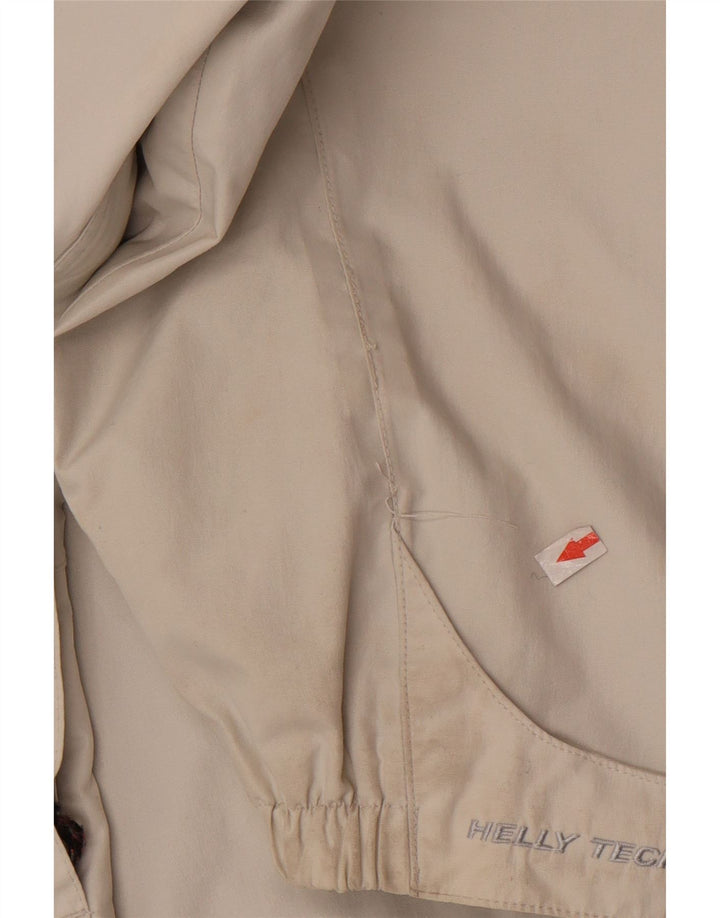 Мужская непромокаемая куртка Helly Hansen с капюшоном UK 40, большая, из белого нейлона