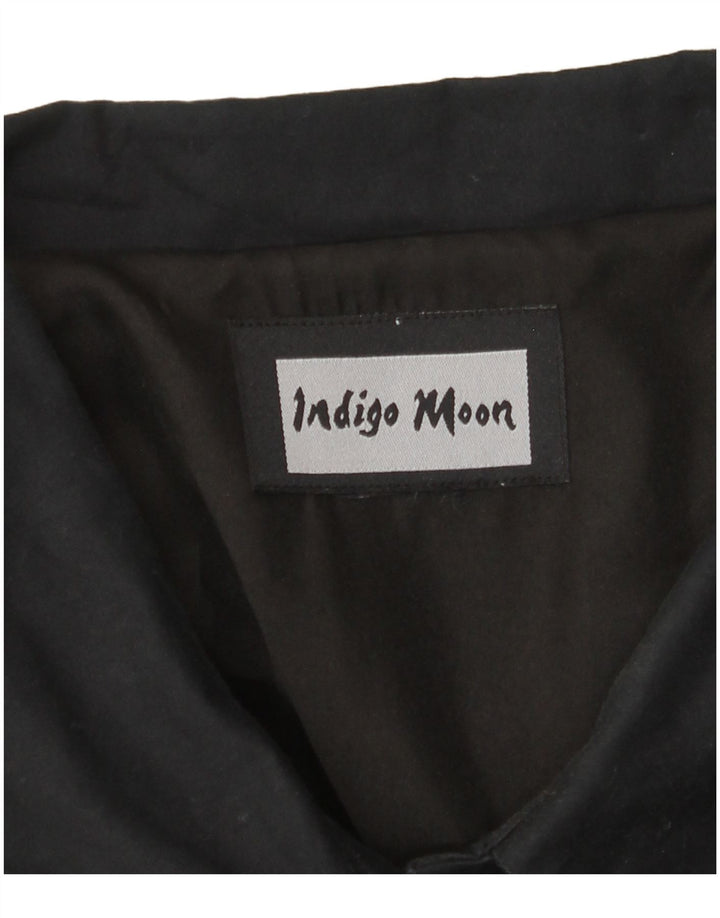 INDIGO MOON Женский бомбер оверсайз UK 22 3XL Черная бабочка