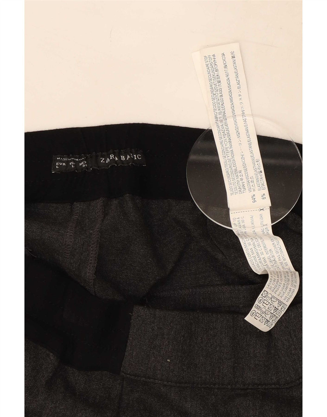 Zara Женские повседневные шорты, большие W30, серые, вискоза
