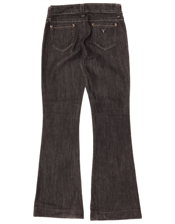 Женские расклешенные джинсы Guess W29 L32, черный хлопок